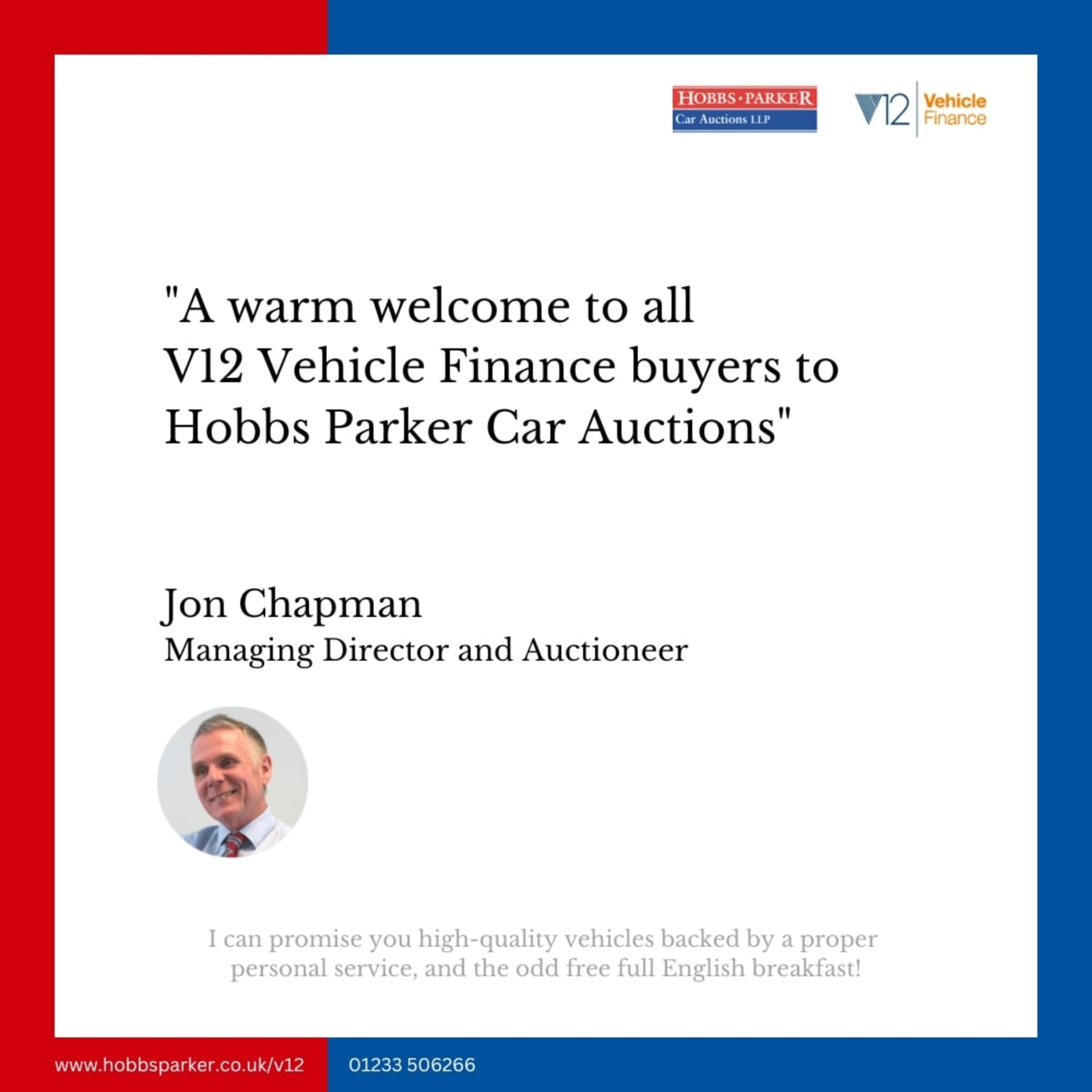 Read our welcome leaflet for V12VF clients
